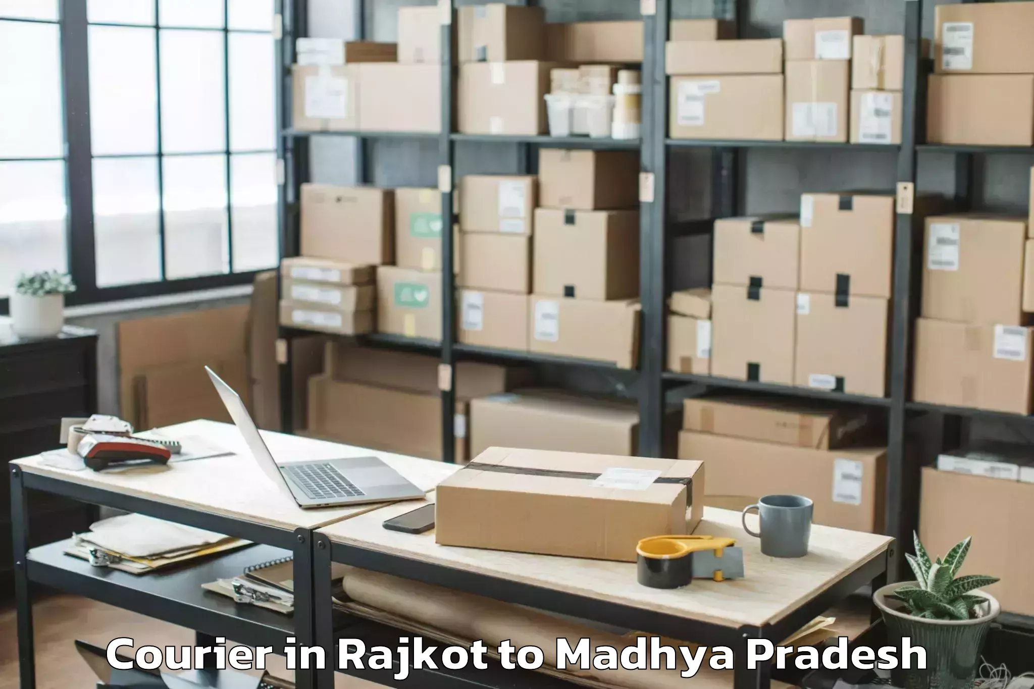 Book Rajkot to Punasa Courier Online